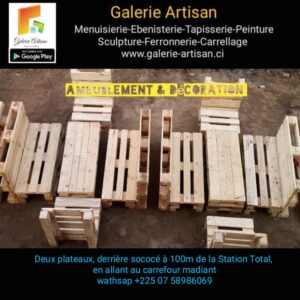 1 Salon Jardin 06 places, avec coussins + 1 table