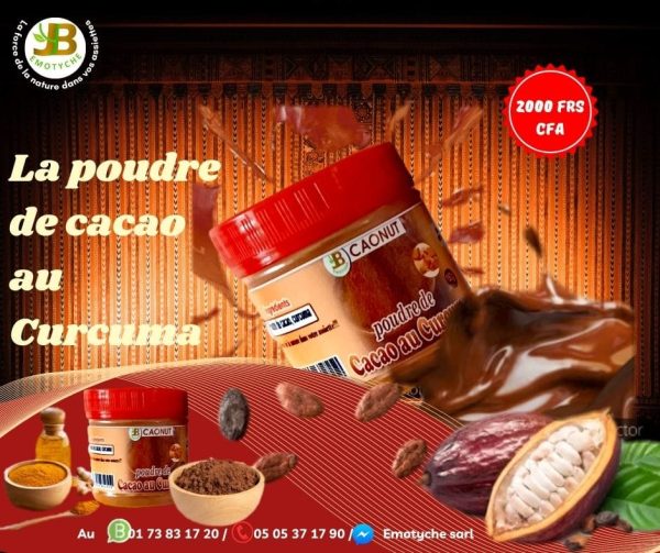Poudre de Cacao au Curcuma